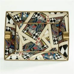 Halcyon Days - Let's Play Cards Gold Trinket Tray