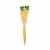 Peter's - Gold Grapes W/Green Enamel Leaves Letter Opener