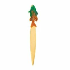Peter's - Gold Fish Letter Opener W/Blended Enamel Assorted