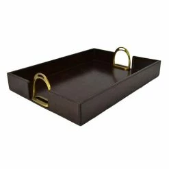 Rossini Leather - Leather Tray Dark Brown