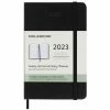 Moleskine - 2023 Weekly Horizontal Pocket Diary H/C Black -Filofax Shop 191632 Large