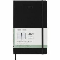 Moleskine - 2023 Weekly Vertical Diary H/C Black Large