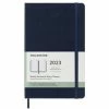 Moleskine - 2023 Weekly Diary H/C Horizontal Sapphire Blue L