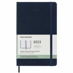 Moleskine - 2023 Weekly Diary H/C Horizontal Sapphire Blue L