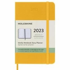 Moleskine - 2023 Weekly Pocket Diary H/C Orange Yellow