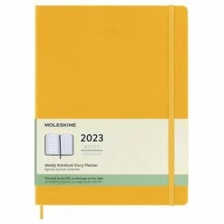 Moleskine - 2023 Weekly Notebook H/C Diary XL Orange Yellow