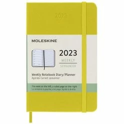 Moleskine - 2023 Weekly Pocket Diary Hard Cover Hay Yellow