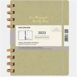 Moleskine - 2023 Spiral Diary/Planner Hardcover Crush Olive XL