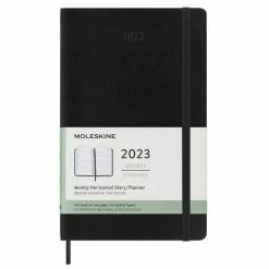 Moleskine - 2023 Weekly Diary S/C Horizontal Black Large