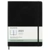 Moleskine - 2023 Weekly Notebook S/C Diary XL Black -Filofax Shop 191684 Large