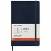 Moleskine - 2023 Daily Diary Soft Cover Large Sapphire Blue -Filofax Shop 191686 Large