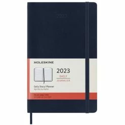 Moleskine - 2023 Daily Diary Soft Cover Large Sapphire Blue