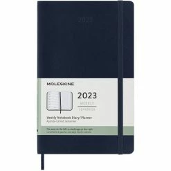 Moleskine - 2023 Weekly Notebook Diary S/C Sapphire Blue Lrg