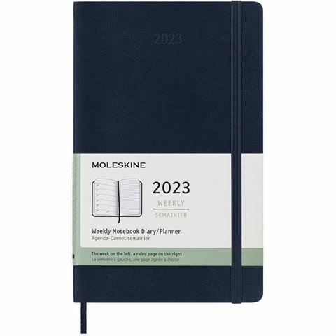 Moleskine - 2023 Weekly Notebook Diary S/C Sapphire Blue Lrg 3 Moleskine - 2023 Weekly Notebook Diary S/C Sapphire Blue Lrg