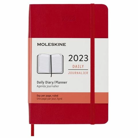 Moleskine- Moleskine 2023 Daily Pocket Diary S/C Scarlet Red 3 Moleskine- Moleskine 2023 Daily Pocket Diary S/C Scarlet Red