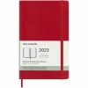 Moleskine - 2023 Weekly Notebook Diary S/C Scarlet Red Large