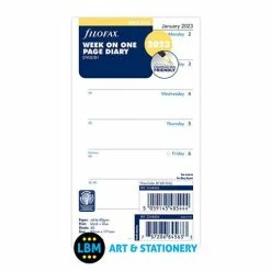 Filofax - 2023 Refill Week On One Page Diary