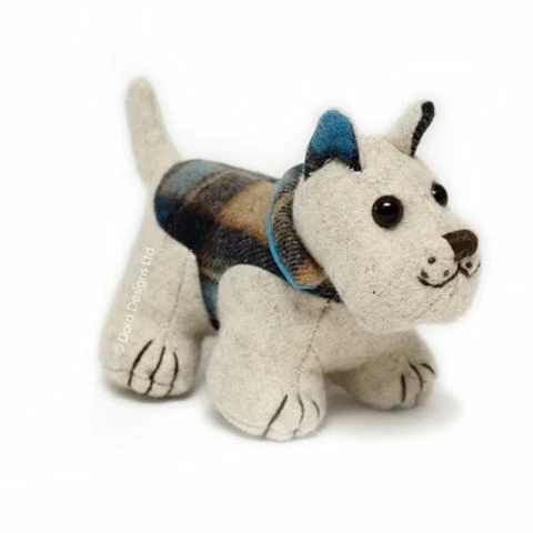 Dora Designs - Plaid Westie Dog Paperweight 13cm 3 Dora Designs - Plaid Westie Dog Paperweight 13cm