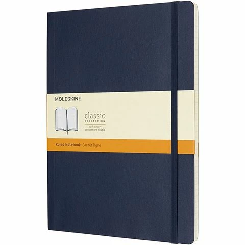 Moleskine - Classic Hard Cover Notebook Ruled Extra Large Sapphire Blue 3 Moleskine - Classic Hard Cover Notebook Ruled Extra Large Sapphire Blue