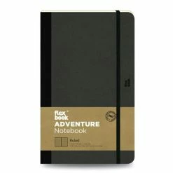 Flexbook - Adventure Ruled Notebook Medium Off Black