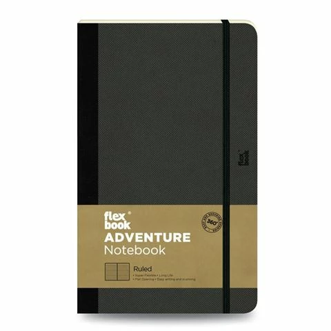 Flexbook - Adventure Ruled Notebook Medium Off Black 3 Flexbook - Adventure Ruled Notebook Medium Off Black