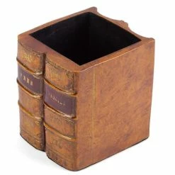 The Original Book Works - Pen And Pencil Pot Square Tan