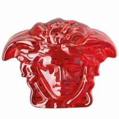 Rosenthal - Versace Medusa Lumiere Paperweight Red