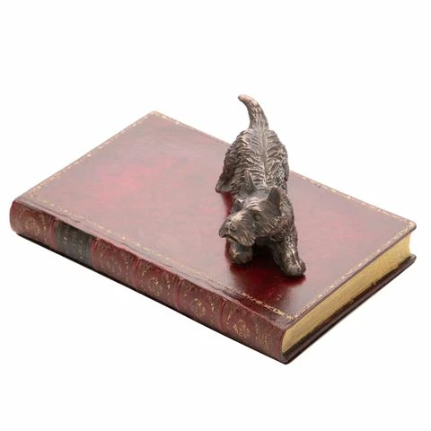 The Original Book Works - Scottie Dog Paperweight Bronze Red 3 The Original Book Works - Scottie Dog Paperweight Bronze Red