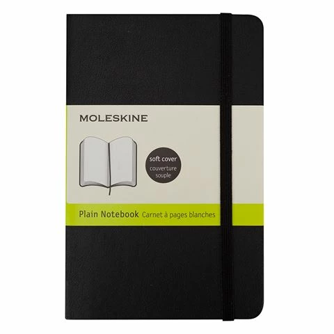 Moleskine - Classic Soft Cover Pocket Plain Notebook Black 3 Moleskine - Classic Soft Cover Pocket Plain Notebook Black