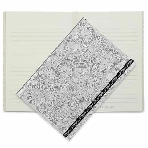 Christian Lacroix - Paseo Embossed A5 Journal Silver 3 Christian Lacroix - Paseo Embossed A5 Journal Silver