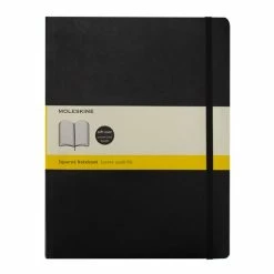 Moleskine - Classic Soft Cover Squared Large Notebook Black