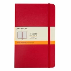 Moleskine - Classic Hard Cover Ruled Pocket Notebook Red