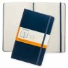 Moleskine - Classic Hard Cover Ruled Notebook Large Sapphire -Filofax Shop 564206 Large