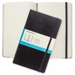 Moleskine - Classic Hard Cover Dot Grid Notebook Lrg Black
