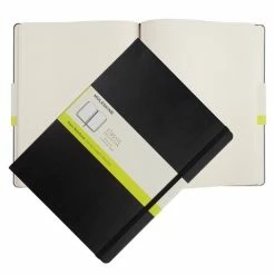 Moleskine - Classic Hard Cover Plain Notebook X-Large Black
