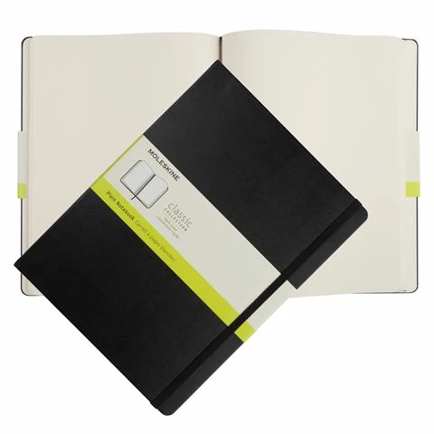 Moleskine - Classic Hard Cover Plain Notebook X-Large Black 3 Moleskine - Classic Hard Cover Plain Notebook X-Large Black