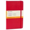 Moleskine - Classic Hard Cover Ruled Notebook Large Red