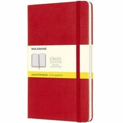 Moleskine - Classic H/Cover Squared Notebook Scarlet Red Lge