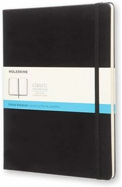 Moleskine - Classic Hard Cover XL Dot Grid Notebook Black