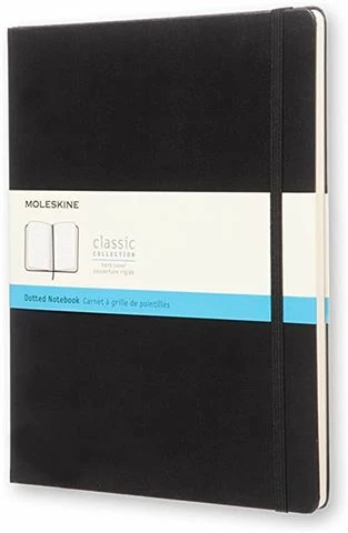 Moleskine - Classic Hard Cover XL Dot Grid Notebook Black 3 Moleskine - Classic Hard Cover XL Dot Grid Notebook Black