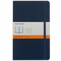 Moleskine - Classic Soft Cover Ruled Notebook Large Blue