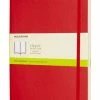 Moleskine - Classic Softcover XL Plain Notebook Red