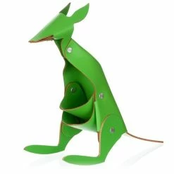 Vacavaliente - Recycled Leather Desk Acc. Kangaroo Green