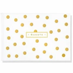 Peter Pauper Press - Artisan Guest Book Gold Dots Guest Book