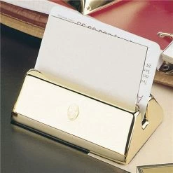 El Casco - Business Card Holder 23K Gold Plated