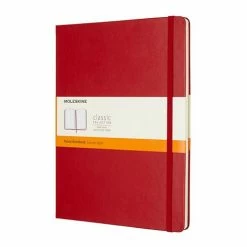 Moleskine - Classic Hard Cover Ruled Notebook X-Large S. Red