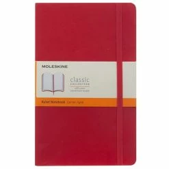 Moleskine - Classic Soft Cover Ruled Notebook Large Red