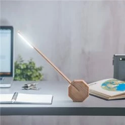 Gingko - Octagon One Desk Lamp Maple