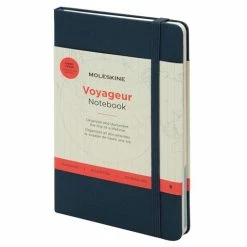 Moleskine - Voyageur Hard Fabric Cover N/Book Ocean Blue Lg