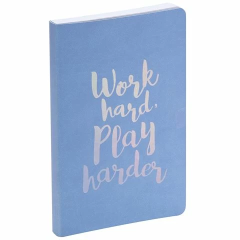 Eccolo - Work Hard Play Harder Journal Periwinkle 3 Eccolo - Work Hard Play Harder Journal Periwinkle